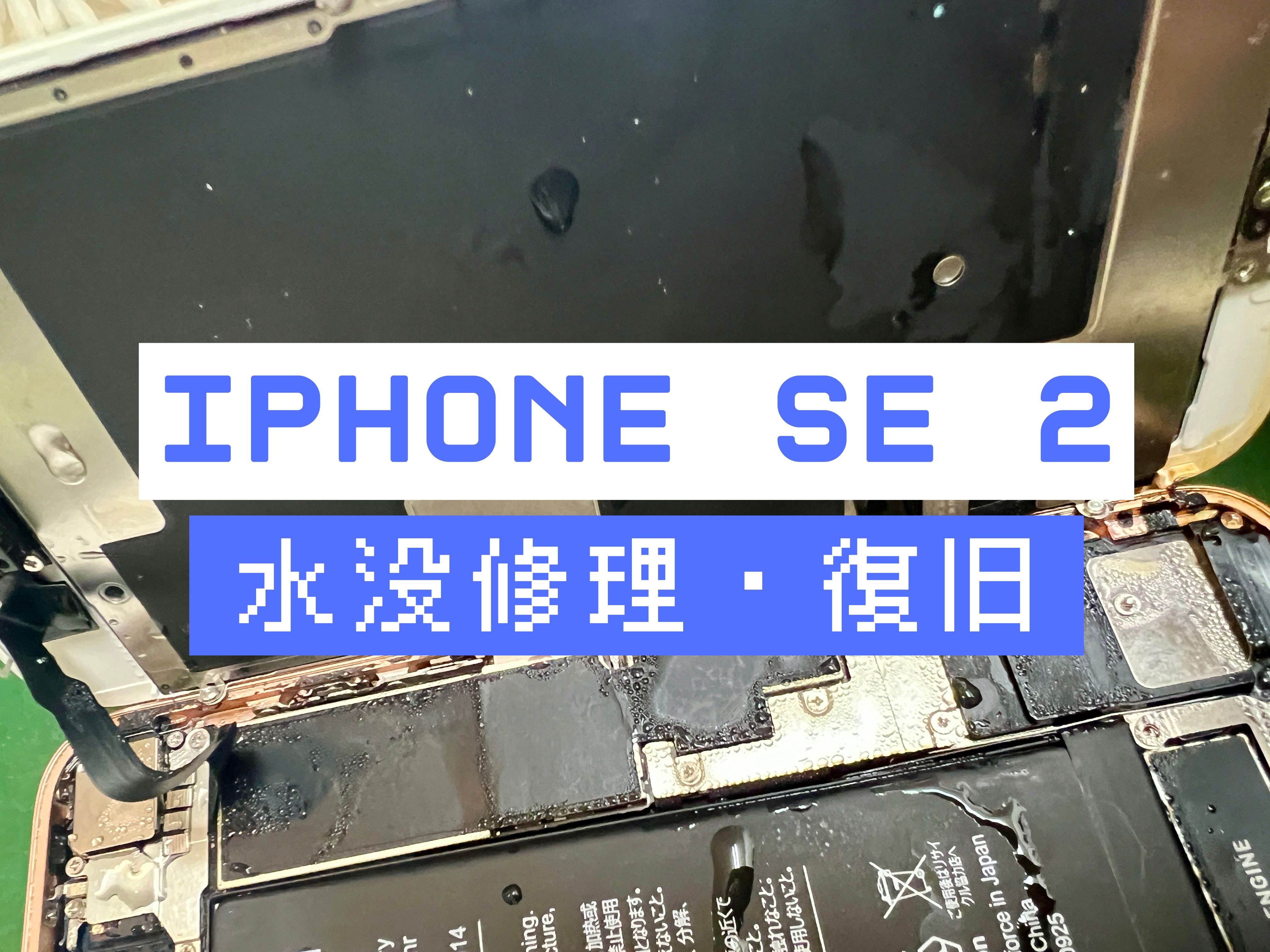 iPhone SE 2の水没修理はスマホ修理工房 葛西店 | 河川に落としてしまった事例の紹介です